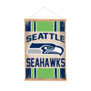 Seattle Seahawks, Canvas Wall Tapestry, Medium, 36x24