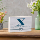 Coastal Wooden Plock Monogram Captain 12x8" X X