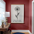Heart of the Home Indoor Wall Décor Canvas Tapestry, Tiny Seeds Carry the Biggest Dreams 52"X 36" Ca