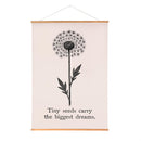 Heart of the Home Indoor Wall Décor Canvas Tapestry, Tiny Seeds Carry the Biggest Dreams 52"X 36" Ca