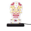 Kansas City Chiefs NFL Football Sugar Skull Desklite LED Decor