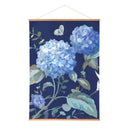 VivaStyle Hydrangea Haven Indoor Wall Décor Canvas Tapestry, Hydrangea Butterfly 52"X 36" Canvas Tap