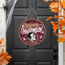 Florida State University Halloween Round Door Decor with Hanging Rope, 18x18