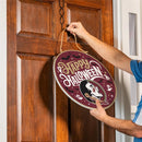 Florida State University Halloween Round Door Decor with Hanging Rope, 18x18