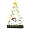 Denver Broncos NFL Football Holiday Tree Desklite LED Decor