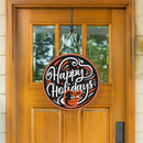 Baltimore Orioles Holiday Round Door Decor with Hanging Rope, 18x18