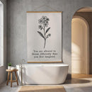 Heart of the Home Indoor Wall Décor Canvas Tapestry, You are Allowed to Bloom Differently 52"X 36" C