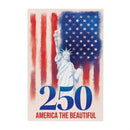 Red White & Bloom Indoor Wood Wall Decor, 250 America The Beautiful, 24"x16"