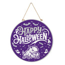 Texas Christian University Halloween Round Door Decor with Hanging Rope, 18x18