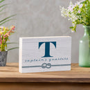Coastal Wooden Plock Monogram Captain 12x8" T T