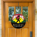 San Francisco 49ers Bigfoot Round Door Decor with Hanging Rope, 18x18