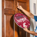 Washington State University Halloween Round Door Decor with Hanging Rope, 18x18