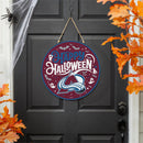 Colorado Avalanche Halloween Round Door Decor with Hanging Rope, 18x18