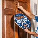 New York Mets Halloween Round Door Décor with Hanging Rope, 18x18