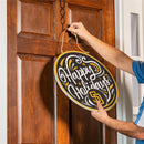 San Diego Padres Holiday Round Door Decor with Hanging Rope, 18x18