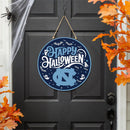 University of North Carolina Halloween Round Door Decor with Hanging Rope, 18x18