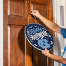 University of North Carolina Halloween Round Door Decor with Hanging Rope, 18x18
