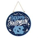 University of North Carolina Halloween Round Door Decor with Hanging Rope, 18x18