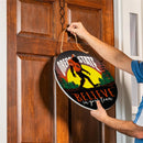 Oregon State University Bigfoot Round Door Decor with Hanging Rope, 18x18