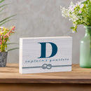 Coastal Wooden Plock Monogram Captain 12x8" D D