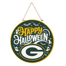 Green Bay Packers Halloween Round Door Decor with Hanging Rope, 18x18