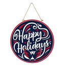 Washington Capitals Holiday Round Door Decor with Hanging Rope, 18x18