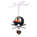 Baltimore Orioles Shaped Metal Ornament