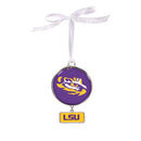 Louisiana State University Shaped Metal Ornament