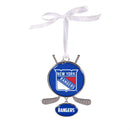 New York Rangers Shaped Metal Ornament