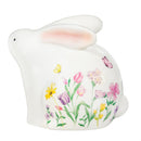 Hop Into Spring Kitchen Gift Set Ceramic Bunny with Scrubber, 4.7"H