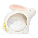 Hop Into Spring Kitchen Gift Set Ceramic Bunny with Scrubber, 4.7"H