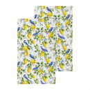 Seaside Retreat Songbird Citrus Kitchen Gift Set Quick Dry, 1pc Towel and 2pc Dish Cloth