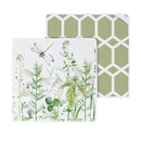 VivaStyle Veranda Garden Kitchen Gift Set Quick Dry, 1pc Towel and 2pc Dish Cloth