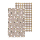 Hillside Pasture Kitchen Towel Quick Dry Waffle Weave Double-Sided, Floral Goose, 30"L x 18"W