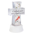 Memorial LED Table Decor with Water Movement, Cross, Asst of 2, 8.75"H