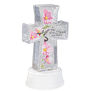 Memorial LED Table Decor with Water Movement, Cross, Asst of 2, 8.75"H