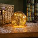 Winter Grove LED Table Decor Glass Ball with Tree, 4.5"