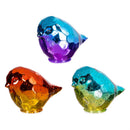 Cottage Garden LED Table Decor Glass Bird, 5.5", Asst of 3