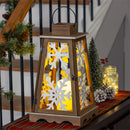 Winter Grove LED Table Decor Wood Lantern with LED Candle Opportunity Buy, 18.5"