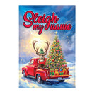 Sleigh My Name Lustre Garden Flag Garden