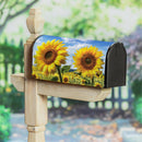 Golden Sunflower Field Mailbox Cover