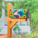 Sunflower Rooster Mailbox Cover