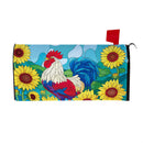 Sunflower Rooster Mailbox Cover