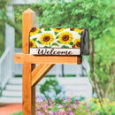 Sunflower Burst Mailbox Cover