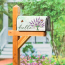 Blue Lavender Mailbox Cover