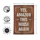This House Again Humor Moire Flag Garden