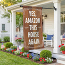 This House Again Humor Moire Flag House