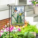Gardening Birds Moire Flag Garden