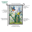 Gardening Birds Moire Flag Garden