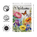Flower Field Bloom Moire Flag Garden